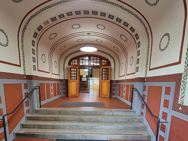 Außenansicht Pausenhof